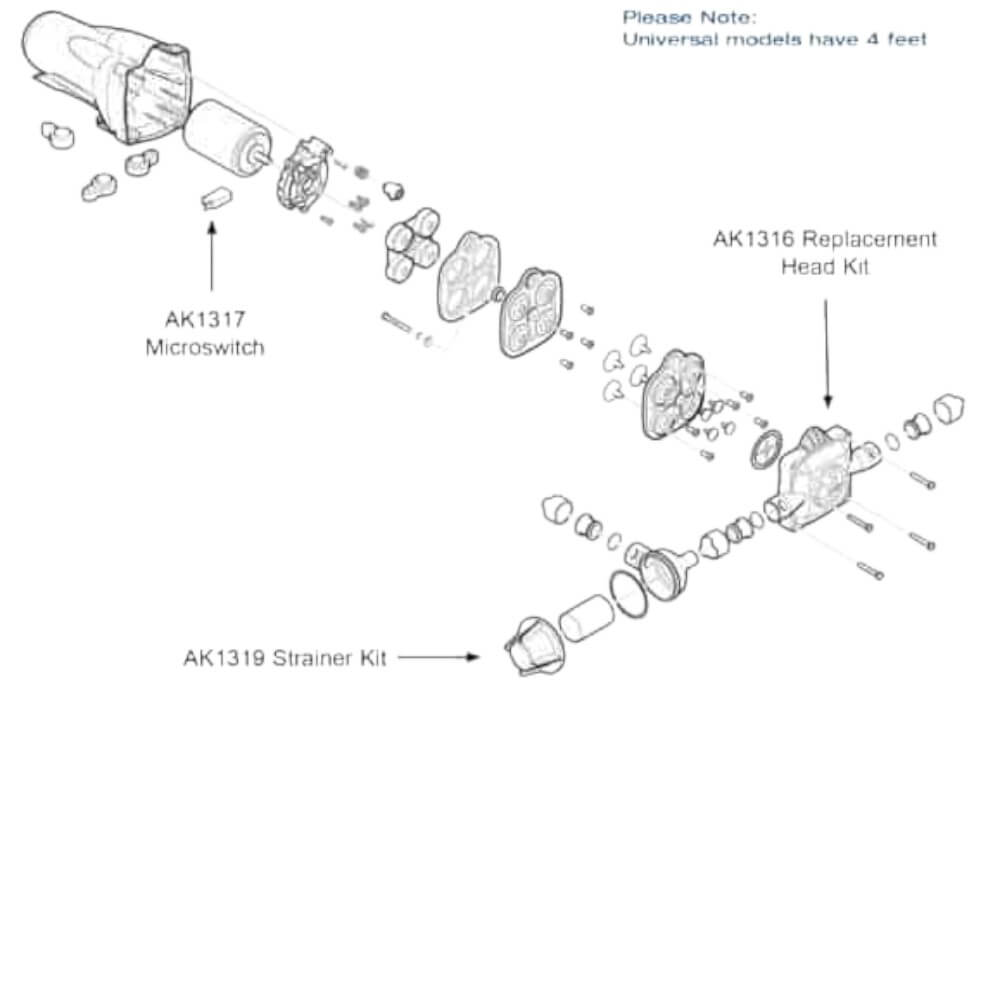 Whale 12volt 12 lpm Pressure Pump Caravan Motorhome with 15mm Quick Connect
