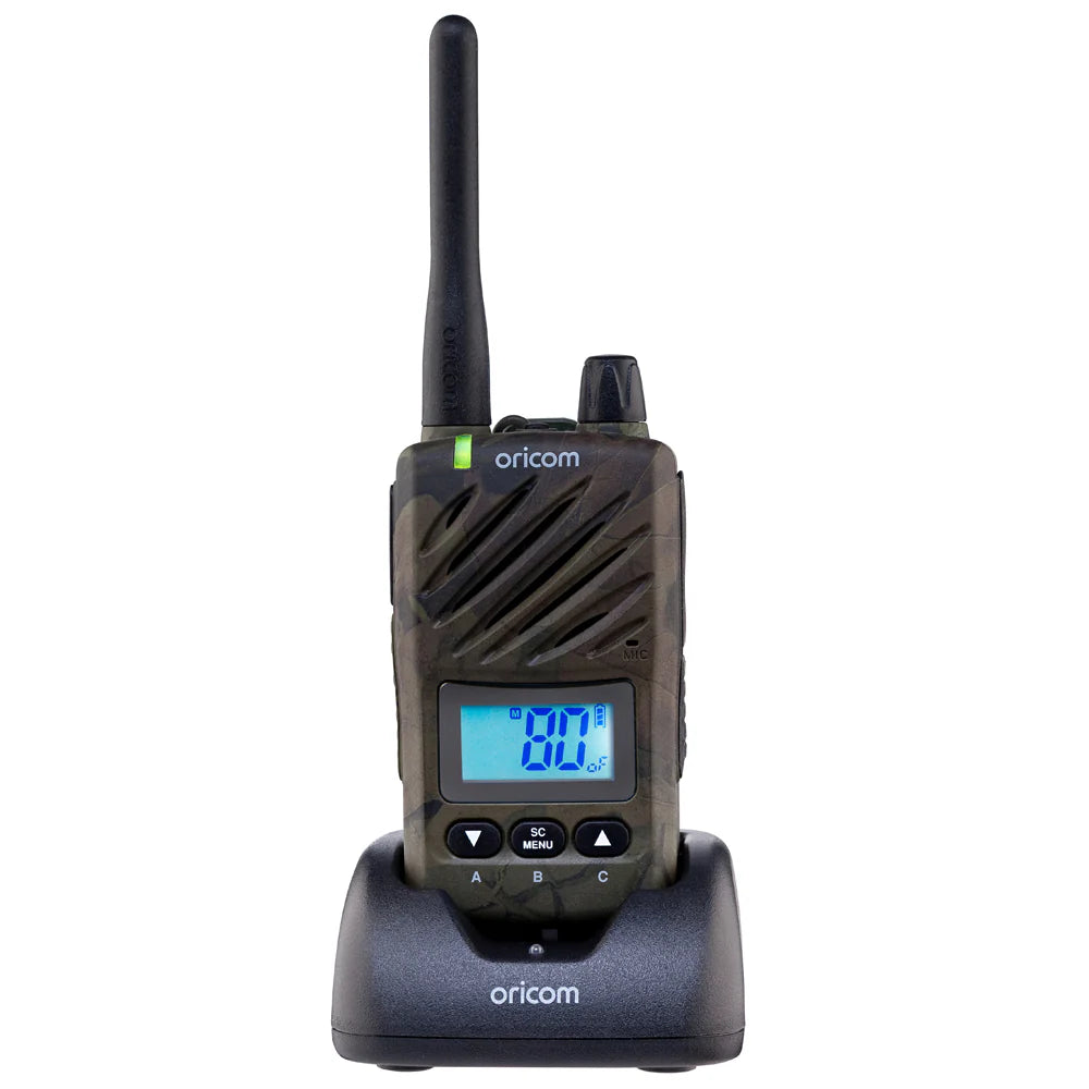 Oricom 5 Watt IP67 Waterproof Handheld UHF CB Radio - CAMO