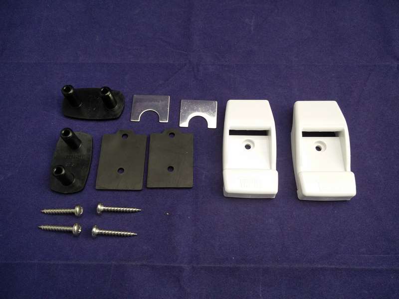 Fiamma White Leg Wall Bracket Kit for F45 Awn. 98655-176