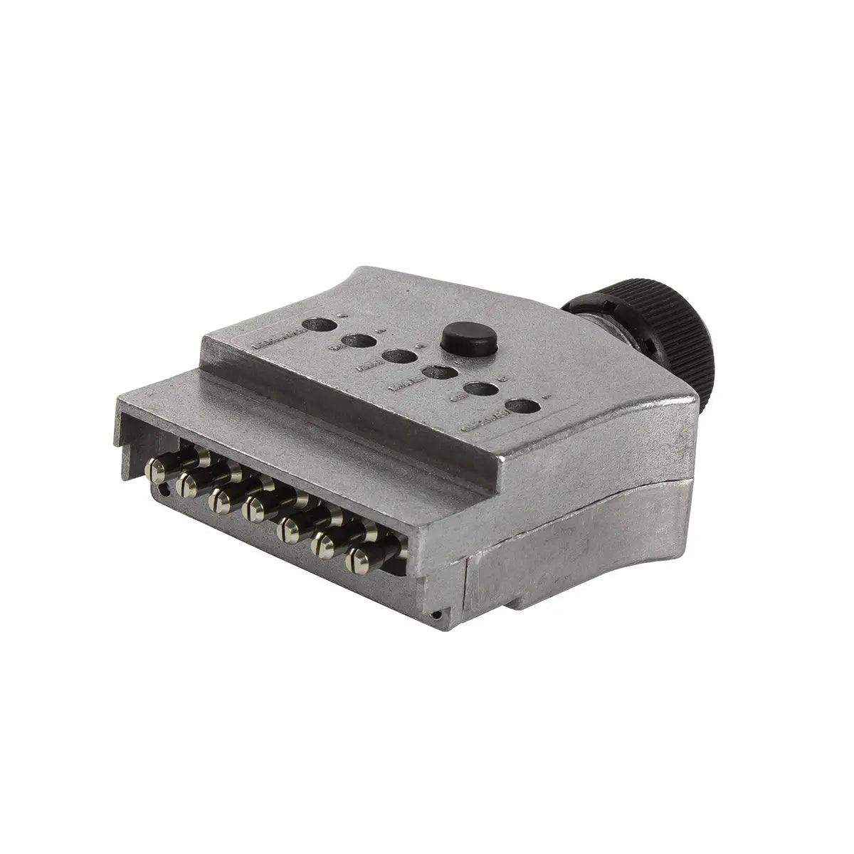 7 Pin Male Trailer Socket Metal Led - Everything Caravans