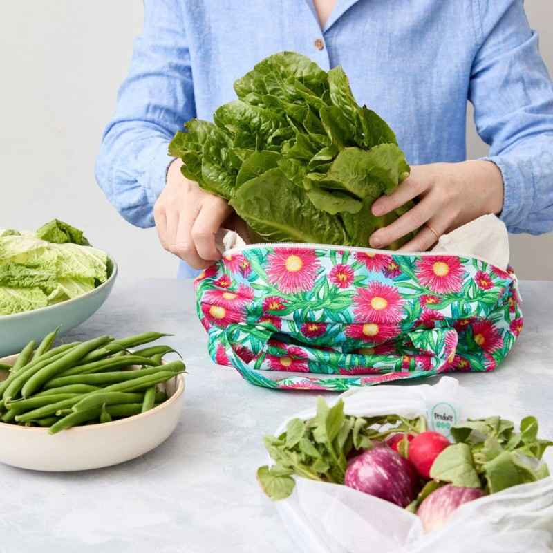 Produce Pod - Reusable Veggie Bag for Fridge - Sea Fig