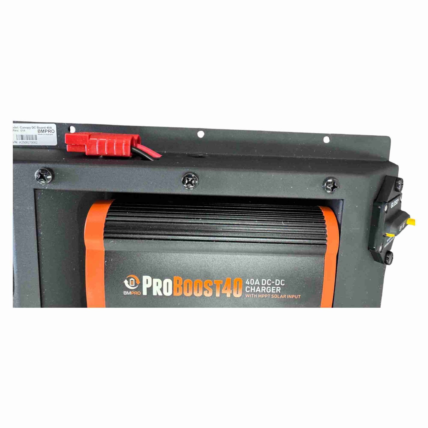40A Lithium DC–DC Canopy Distribution Charging Board with Solar Input