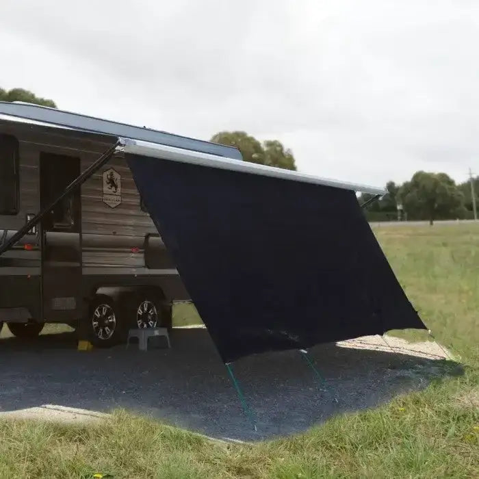 12ft Black Supex Privacy Screen for Caravans