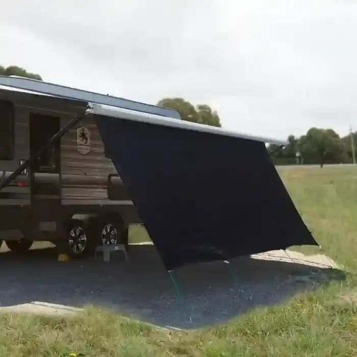 12ft Black Supex Privacy Screen for Caravans