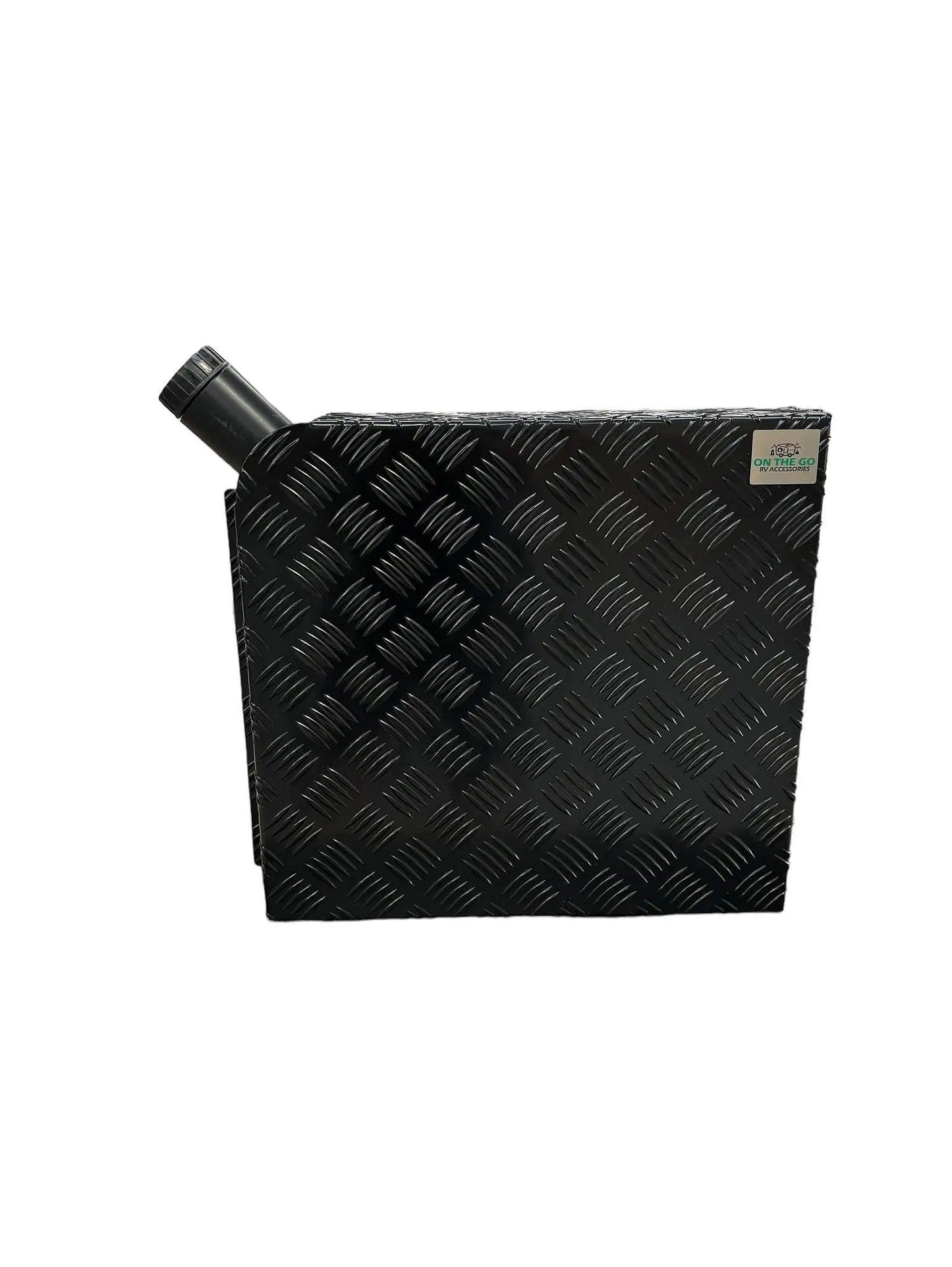 Diesel Tank Cover Black - Face Mount Left Hand Side suits Eberspacher Orifa - Everything Caravans