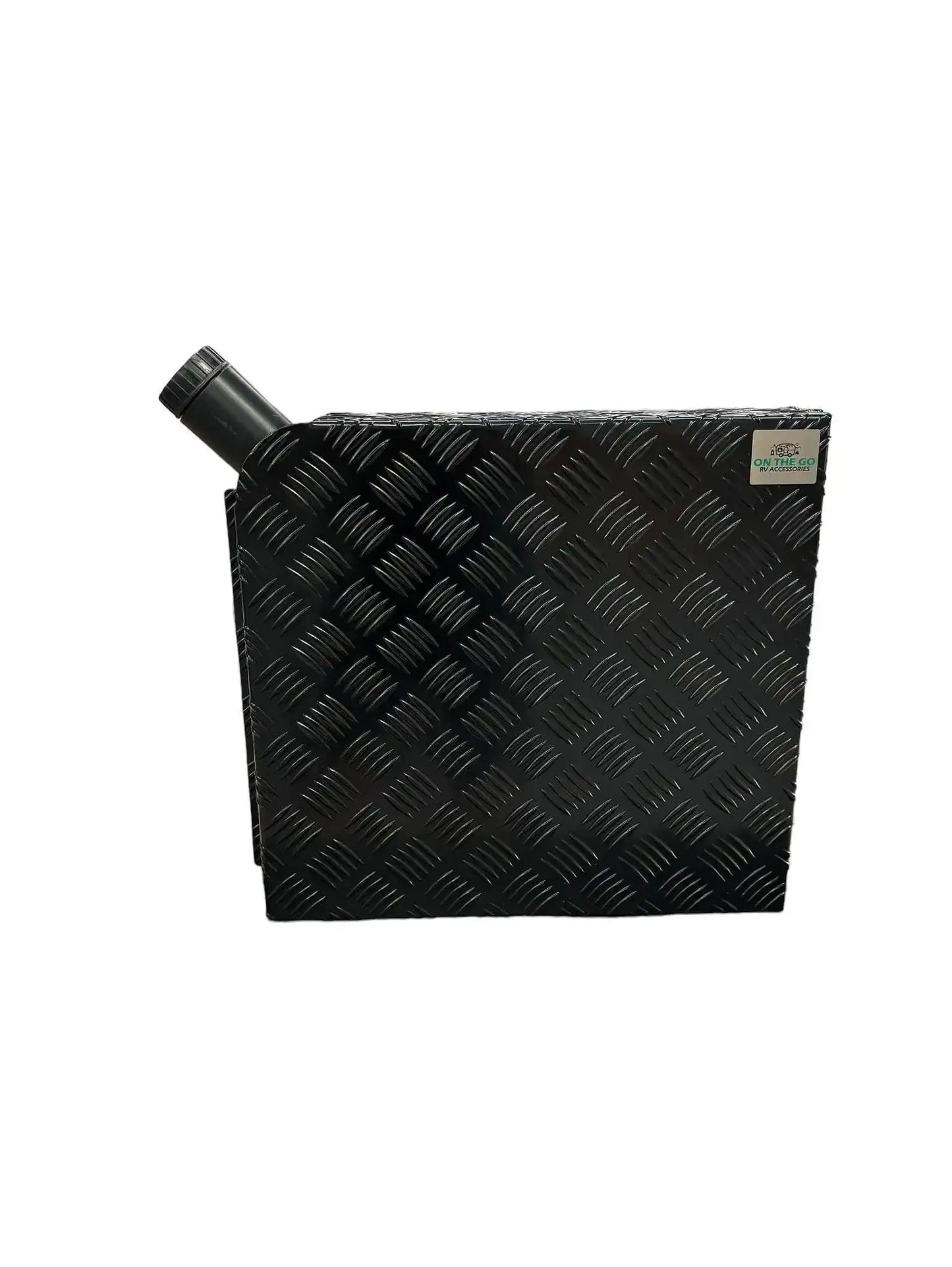 Diesel Tank Cover Black - Face Mount Left Hand Side suits Eberspacher Orifa - Everything Caravans