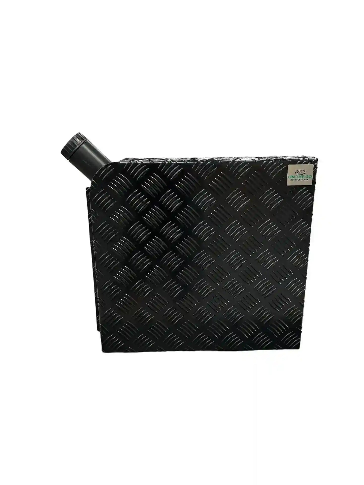 Diesel Tank Cover Black - Face Mount Left Hand Side suits Eberspacher Orifa - Everything Caravans