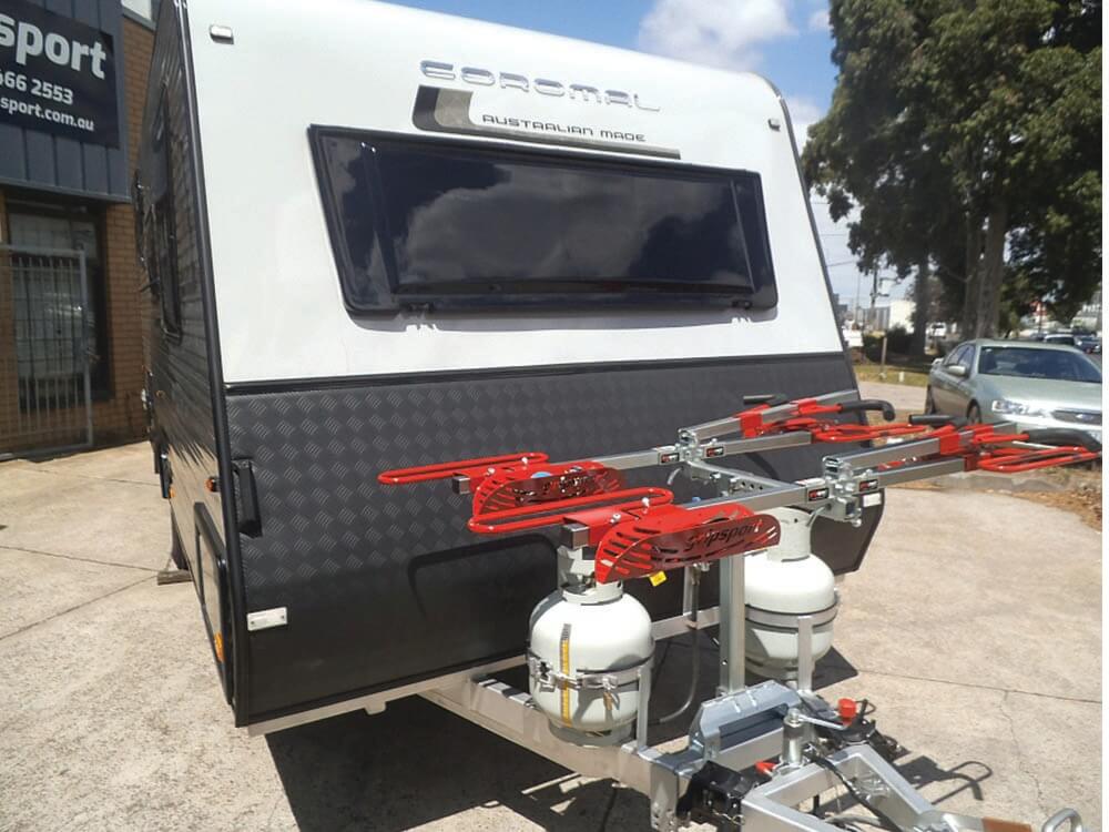 Gripsport Non Tilting Caravan Rack for 3 Bikes - needs mounting kit