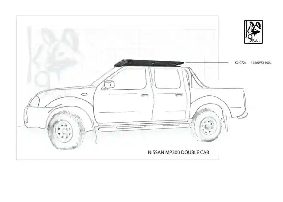 Nissan Navara K9 Roof Racks Expedition Quality (pre 2014) 1250WX1400L - Summer Sale