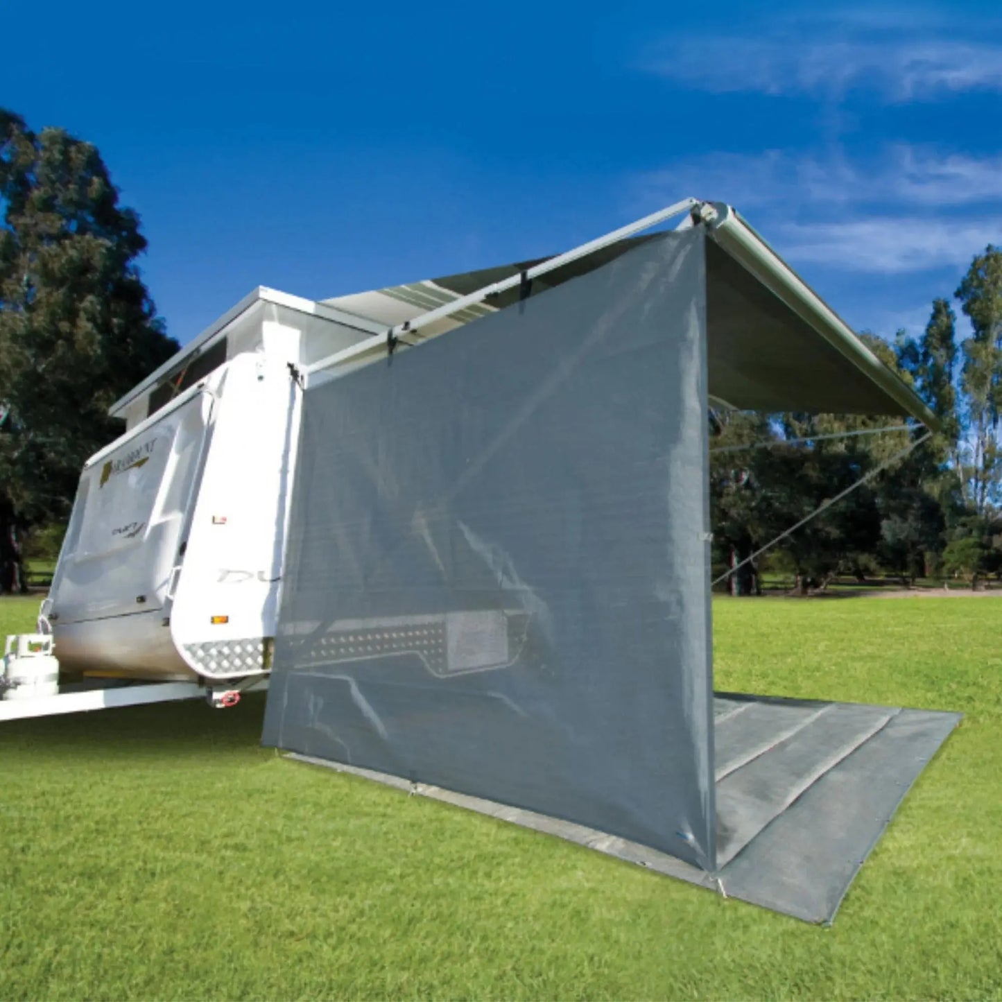 Cgear Grey Awning Privacy End Walls Square End Drop