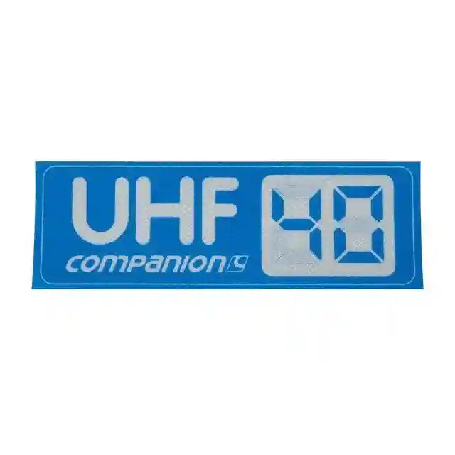 Companion Caravan Sticker UHF Channel
