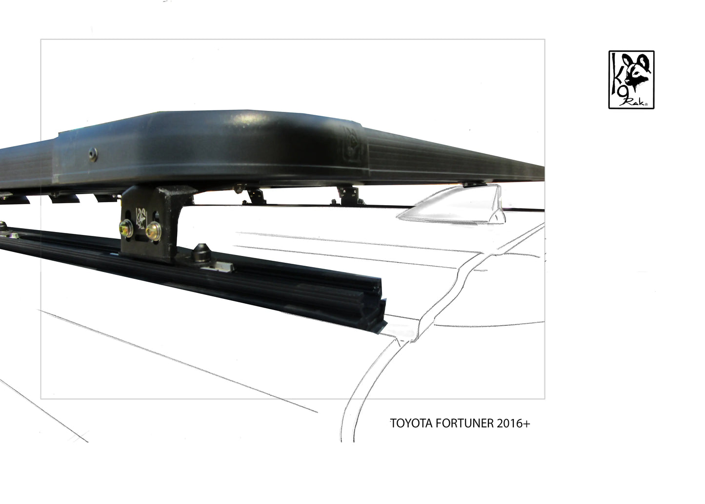 K9 Roof Racks compatible with Fortuner 2016+ Expedition Quality 1250WX1600L - Autumn Sale