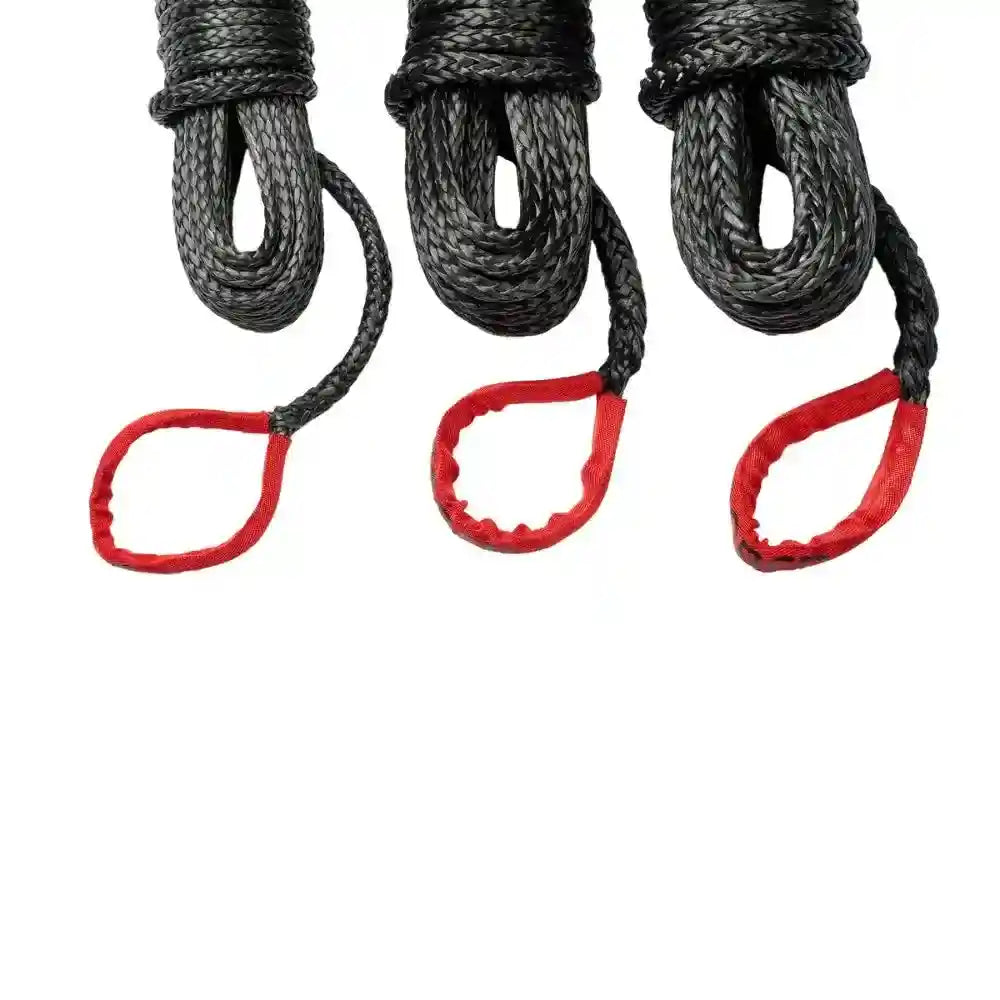 Saber 13200 KG Black SaberPro Winch Extension Rope with Red Sheath Eyes 20 m