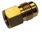 Brass Gas fitting 3-8 Male Flare To Female 5-16 Flare Adaptor 01-16-0605 - Everything Caravans