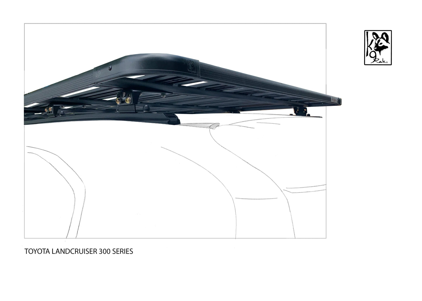 K9 Roof Racks compatible with Toyota 300 Series Expedition Roof Racks 1350WX2200L - Autumn Sale
