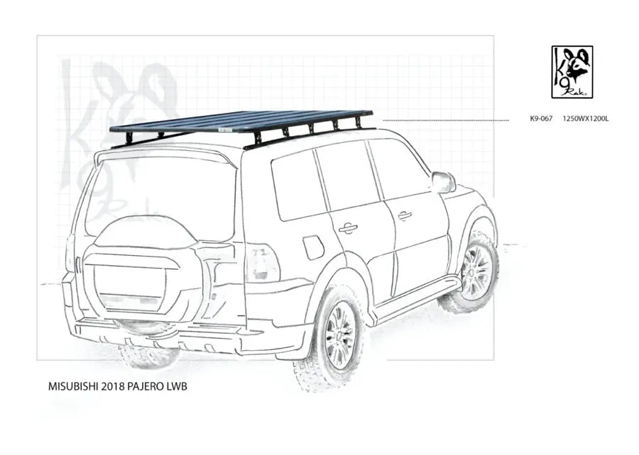 Mitsubishi Pajero K9 Roof Racks Expedition Quality 4 Door 1250WX2000L - Autumn Sale