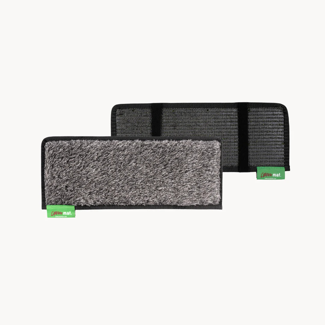 Muk Mat Pull-Out Caravan Step Mat Grey with Stone Trim