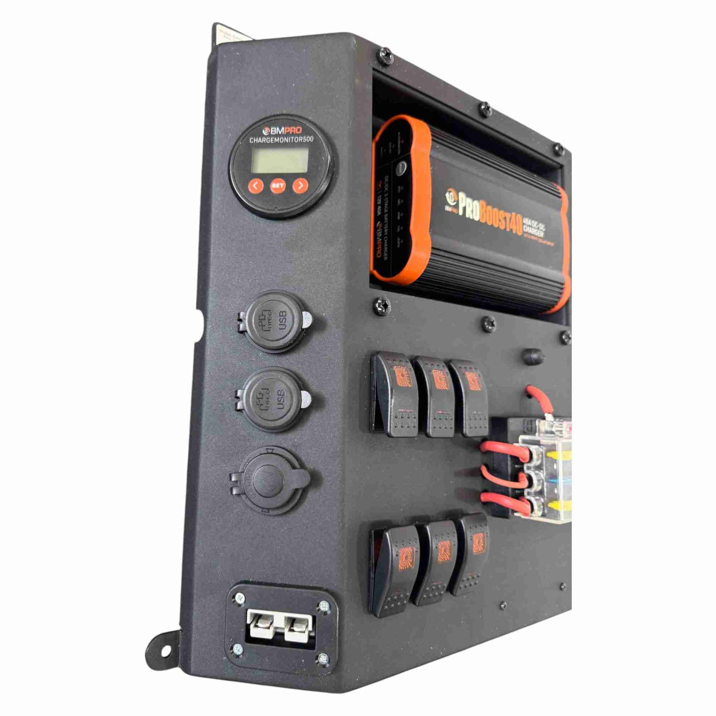 40A Lithium DC–DC Canopy Distribution Charging Board with Solar Input