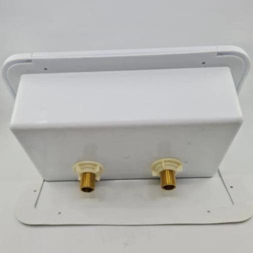 External Shower Box White - watermark - Everything Caravans