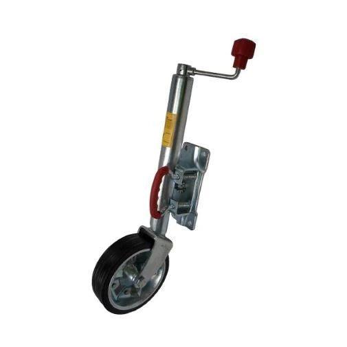 Alko Jockey Wheel 200mm with Locking Pin Swivel Bracket - Everything Caravans