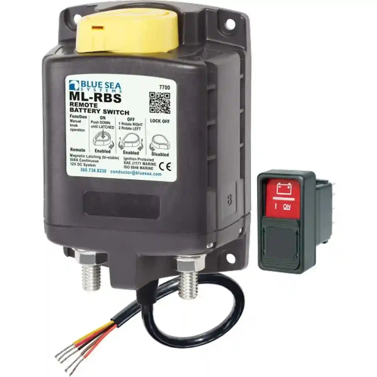 Blue Sea ML-RBS Remote Battery Switch with Manual Control - Everything Caravans