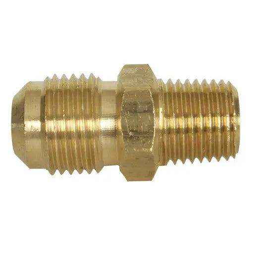 Brass Gas fitting 3-8 Flare Union for 1-4 Taper Thread - Everything Caravans