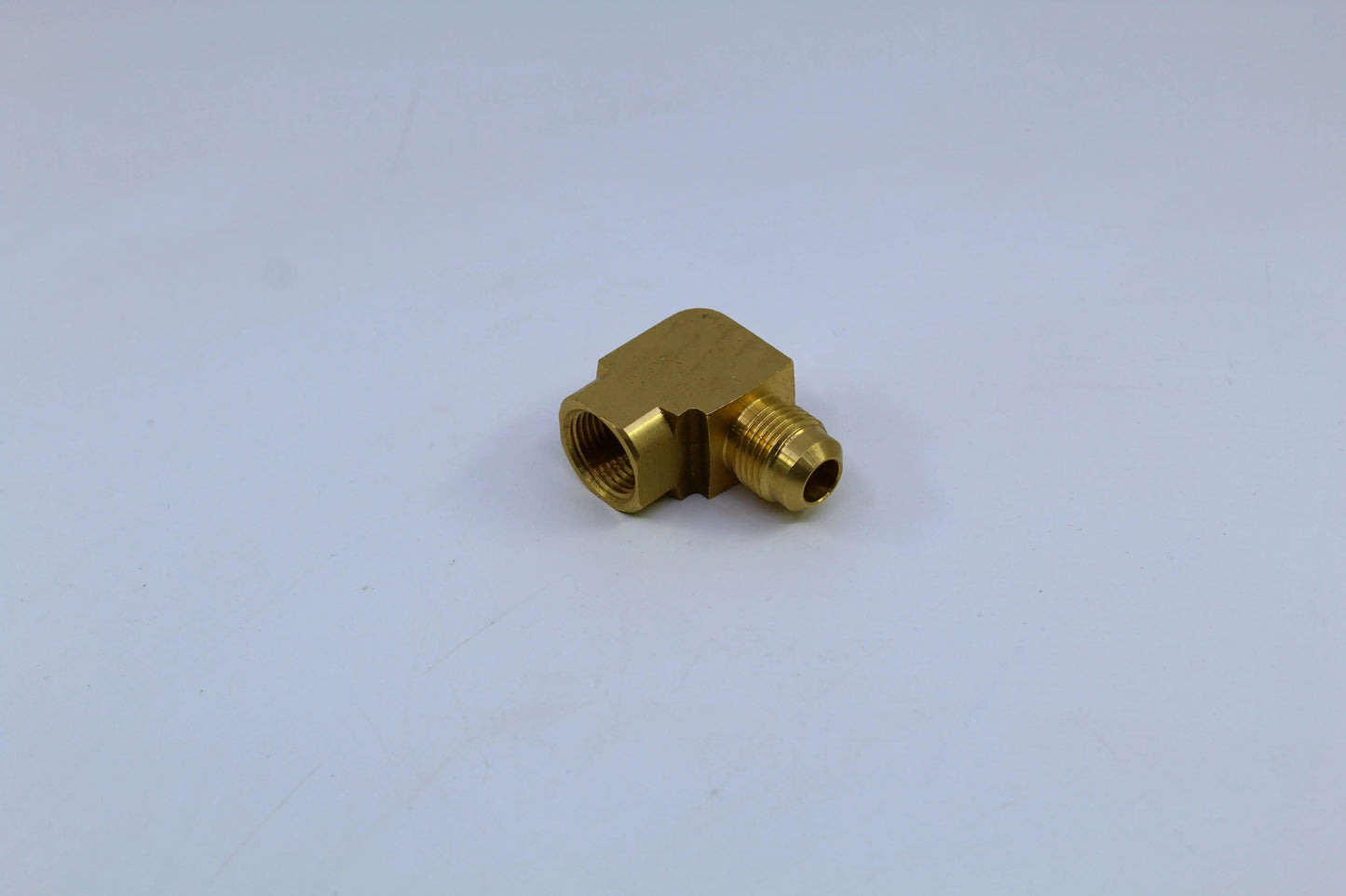 Brass Gas fitting 3-8 to 3-8 Female Flare Elbow - Everything Caravans