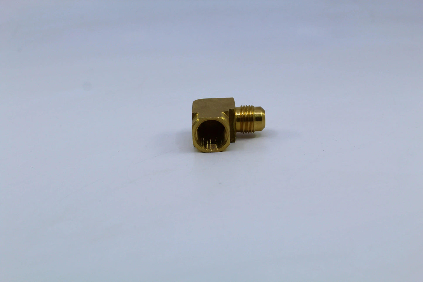 Brass Gas fitting 3-8 to 3-8 Female Flare Elbow - Everything Caravans