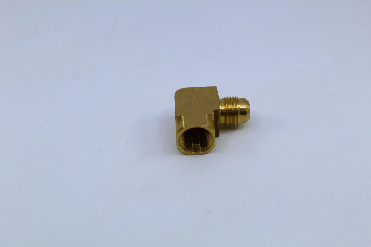 Brass Gas fitting 3-8 to 3-8 Female Flare Elbow - Everything Caravans