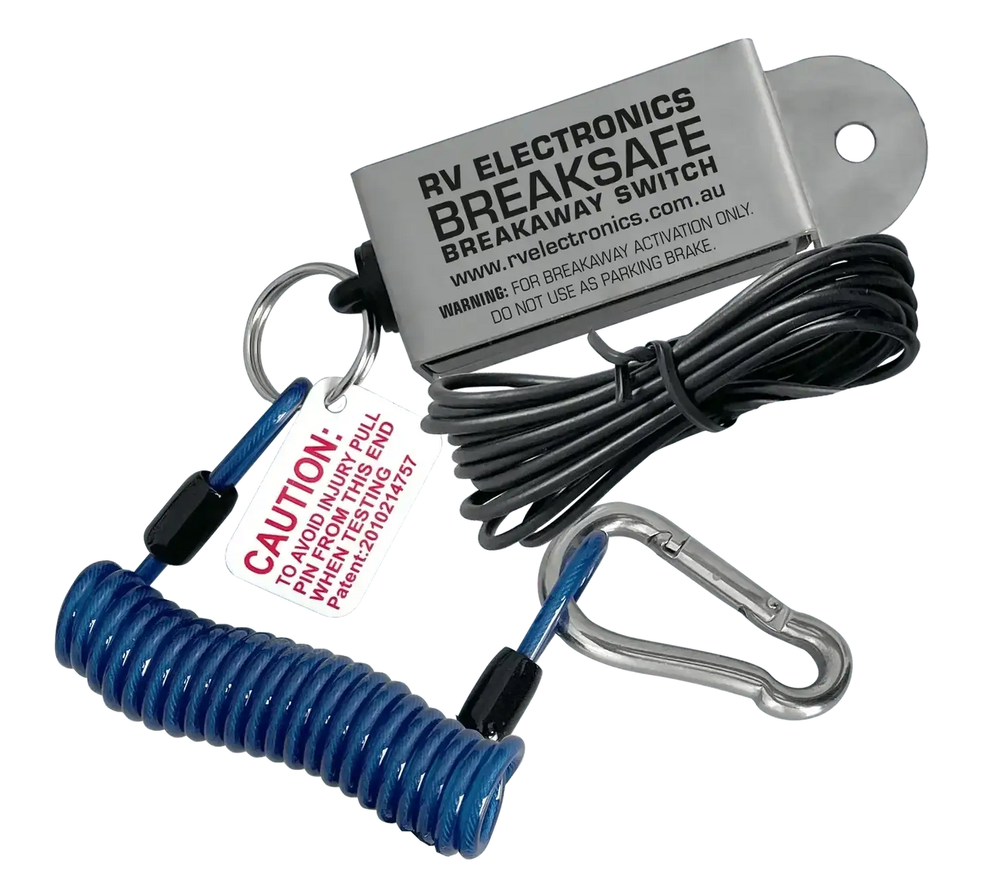 Breaksafe Breakaway Switch with Coil Cable - Everything Caravans