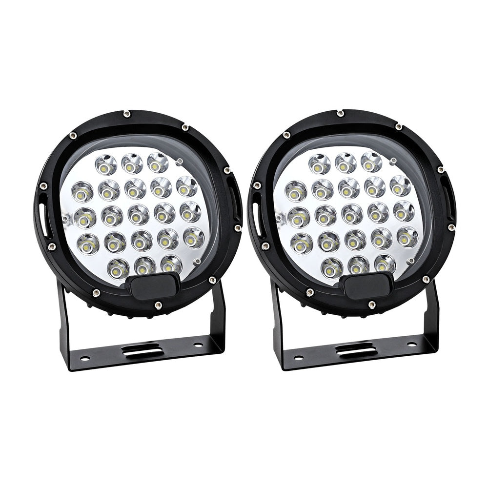 LED Driving Lights 7 Inch Flood Spot 12V 24V - Pair