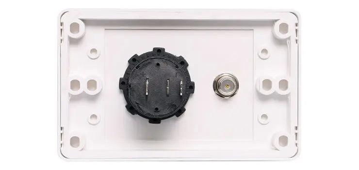 Caravan Antenna with 12v Cigarette Socket Wall Plate - Everything Caravans