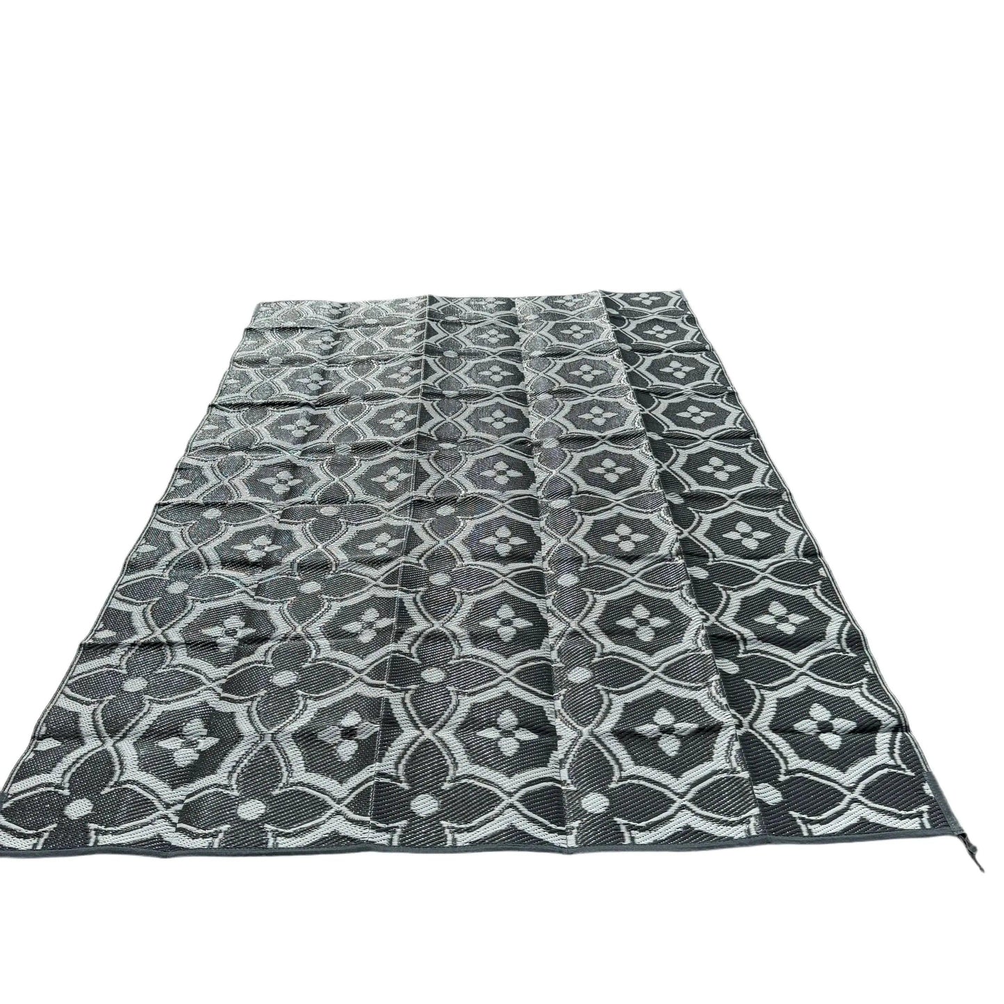 Caravan Camping Mat Classic Grey White 1.8m x 2.74m - Everything Caravans