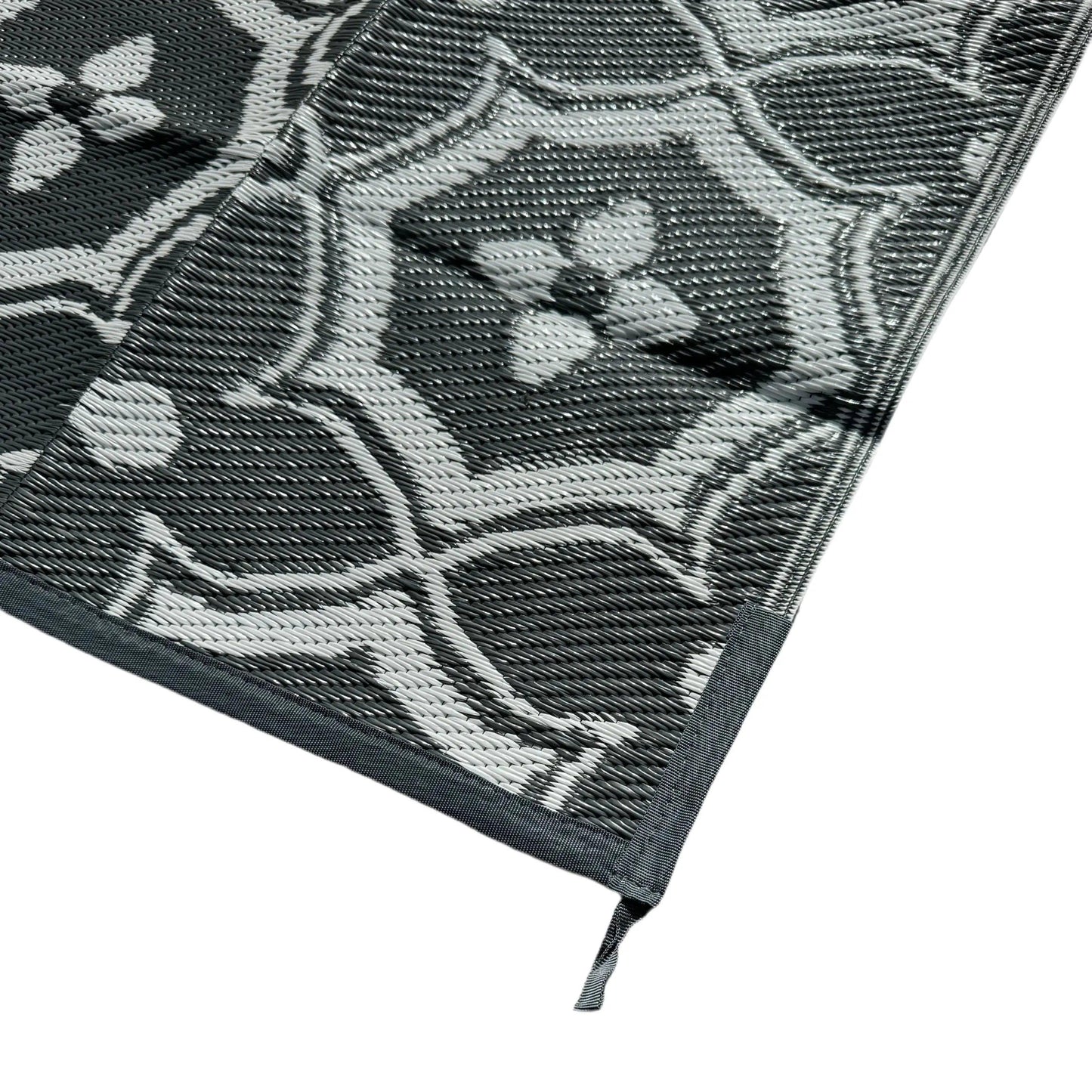 Caravan Camping Mat Classic Grey White 1.8m x 2.74m - Everything Caravans