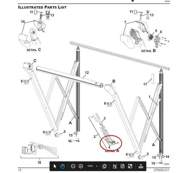 Carefree Altitude Awning Roller Replacement Kit - Everything Caravans