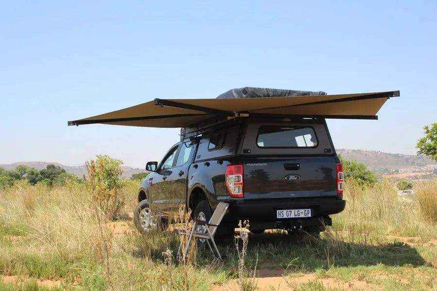 Eezi-Awn Bat 270 Awning Freestanding Left Side Mount Beige - Black Friday Sale - Everything Caravans