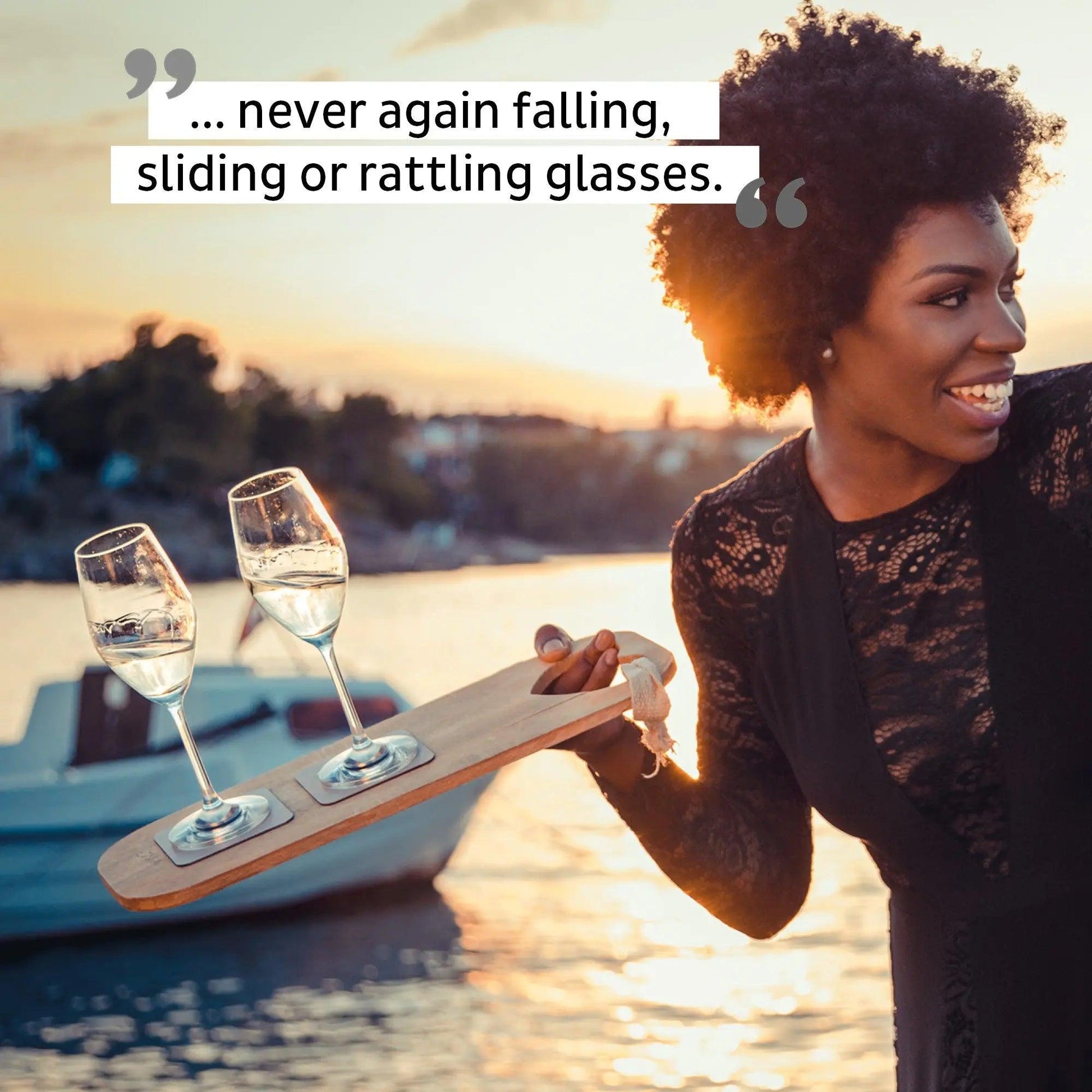 Crystal Magnetic CHAMPAGNE Glass by Silwy - Everything Caravans