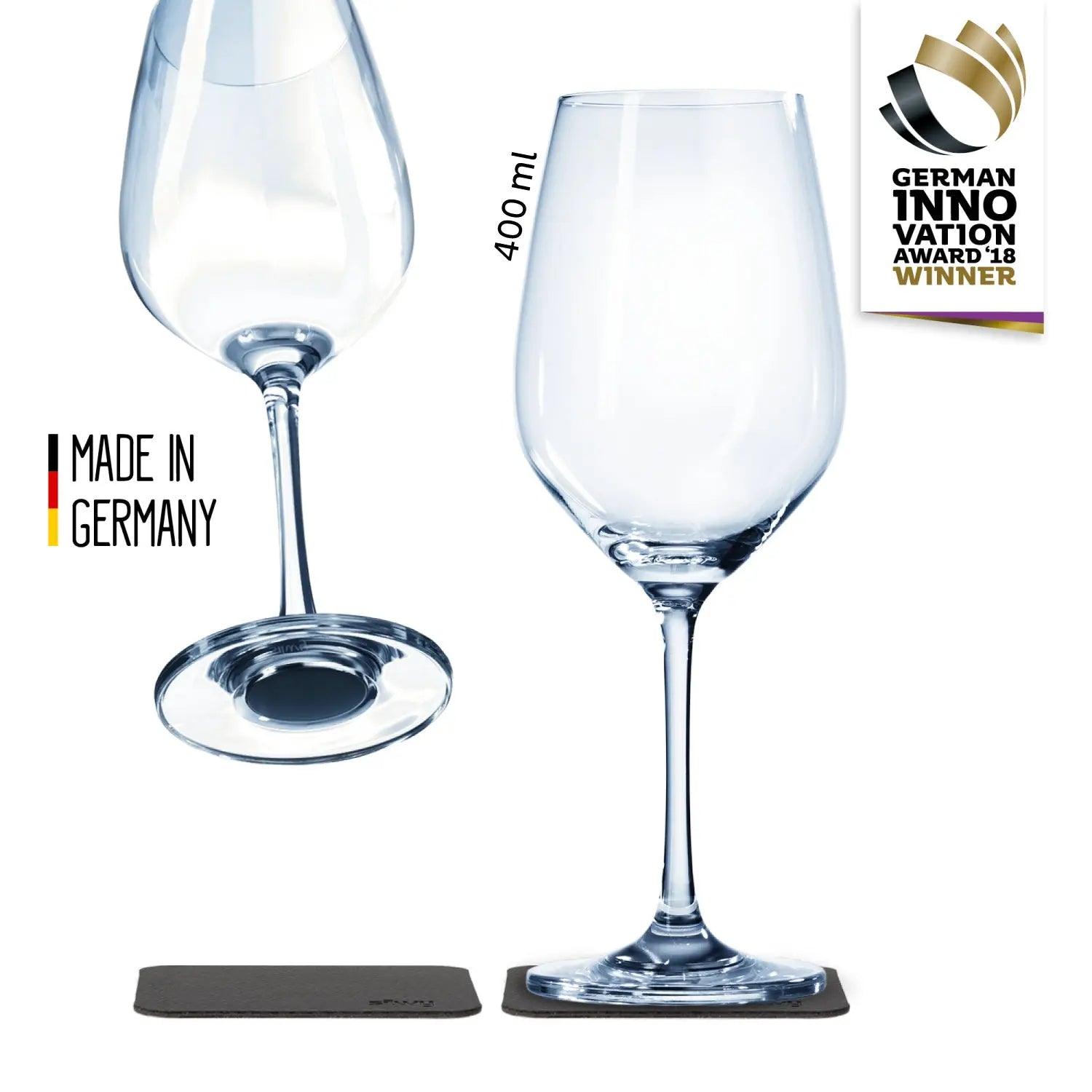 Crystal Magnetic WINE Glass by Silwy - Everything Caravans