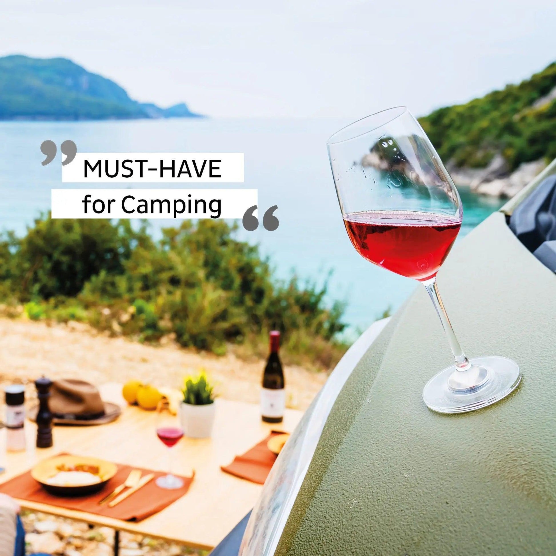 Crystal Magnetic WINE Glass by Silwy - Everything Caravans