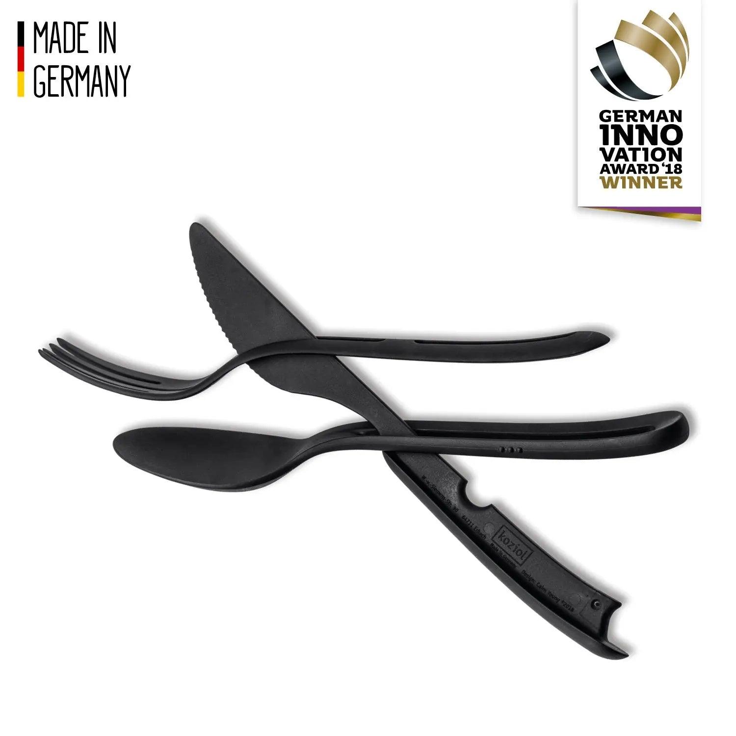 Cutlery Set TRICKY BLACK by Silwy - Everything Caravans