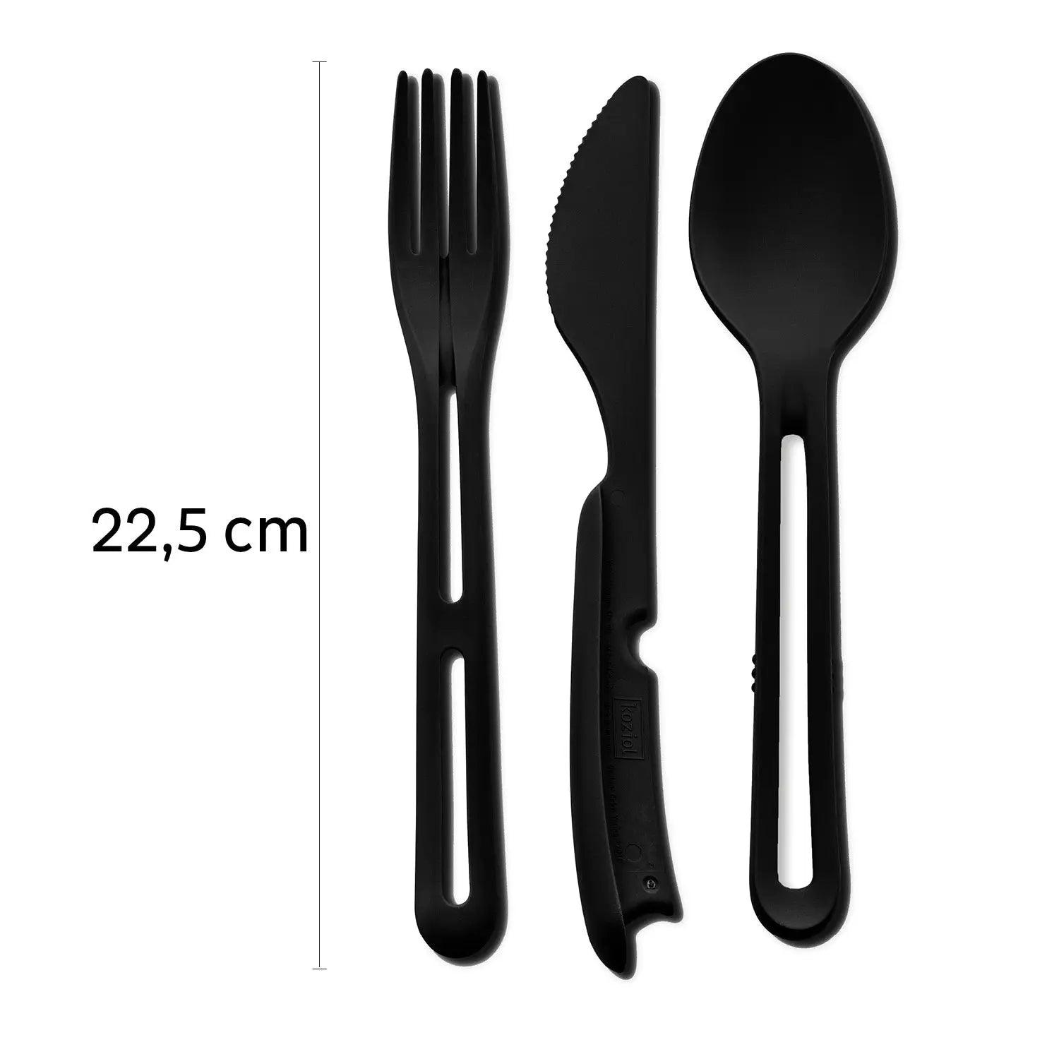 Cutlery Set TRICKY BLACK by Silwy - Everything Caravans