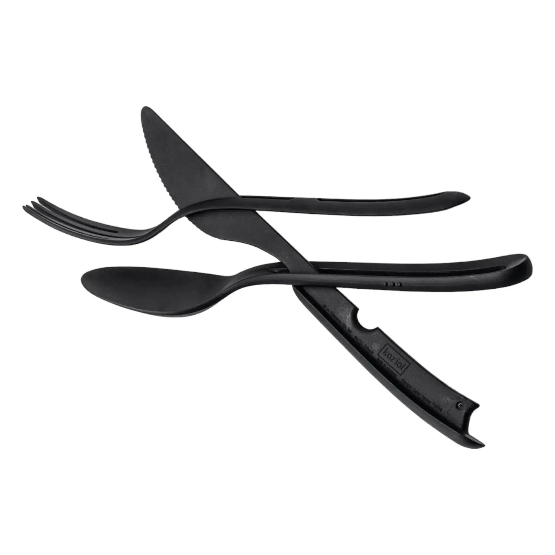 Cutlery Set TRICKY BLACK by Silwy - Everything Caravans