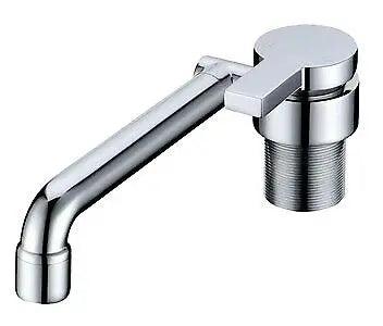 Dometic Chrome Brass Fold Down Hot and Cold Water Mixer Tap - Everything Caravans