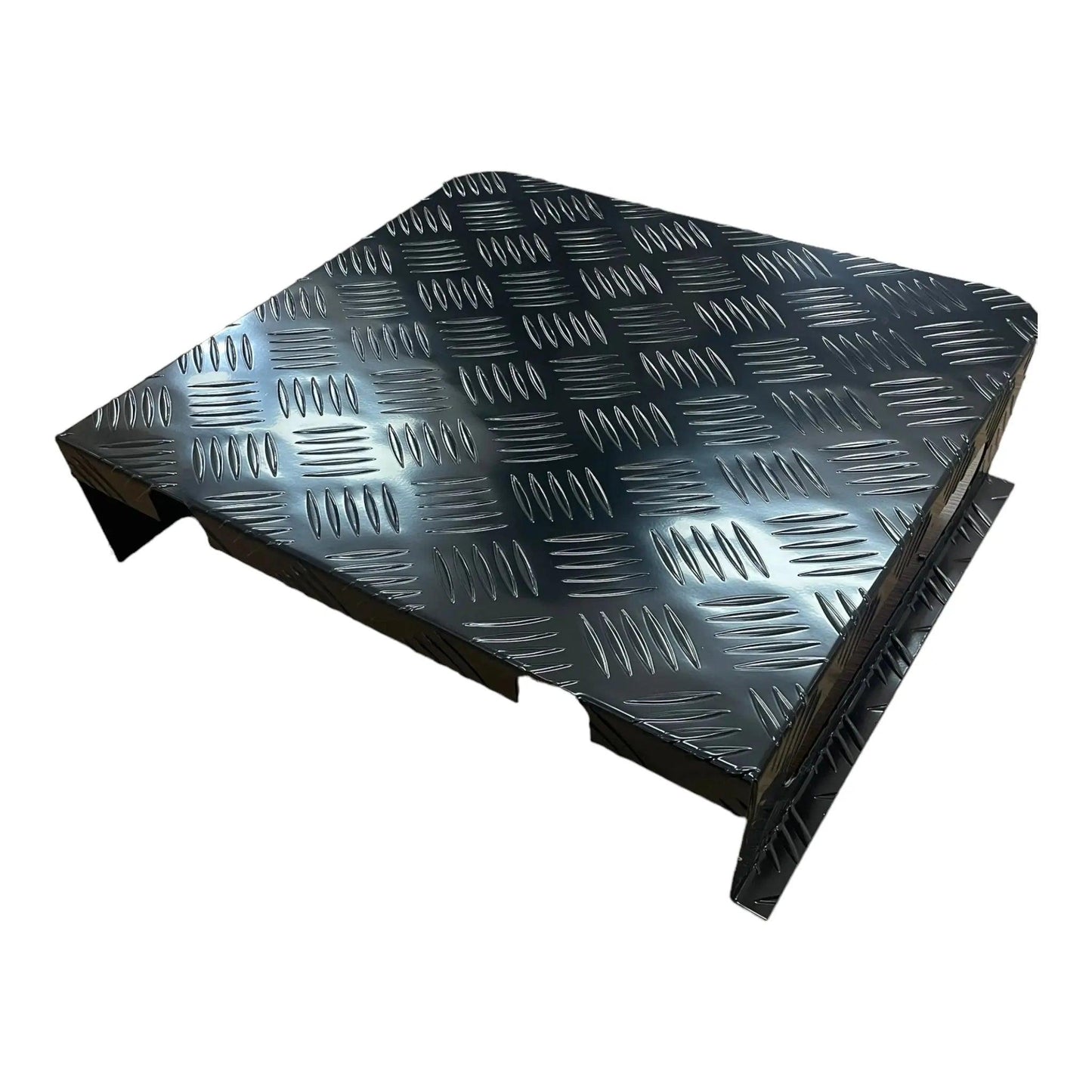 ECP Diesel Heater Tank Cover Black Alloy Checker Plate - Everything Caravans