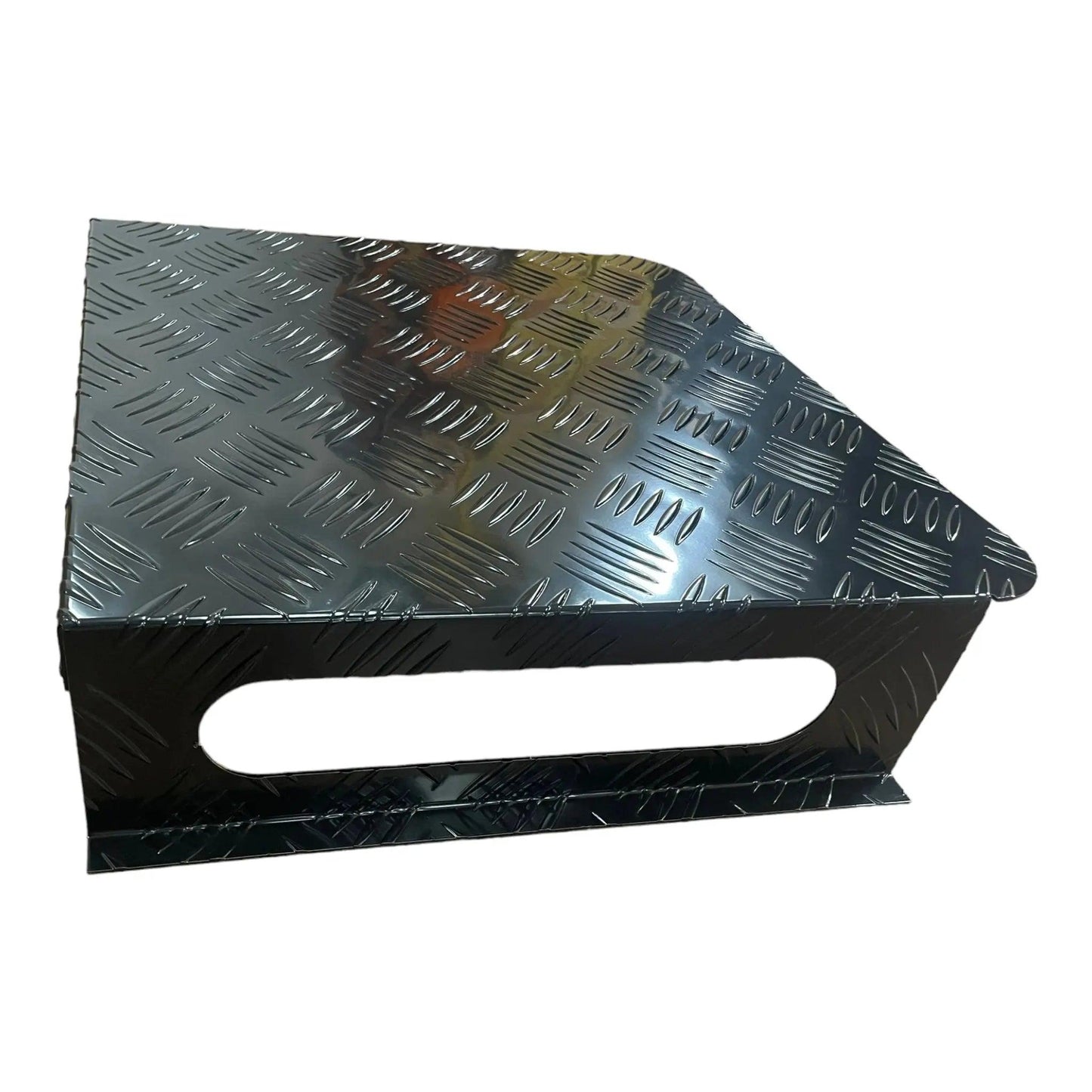 ECP Diesel Heater Tank Cover Black Alloy Checker Plate - Everything Caravans