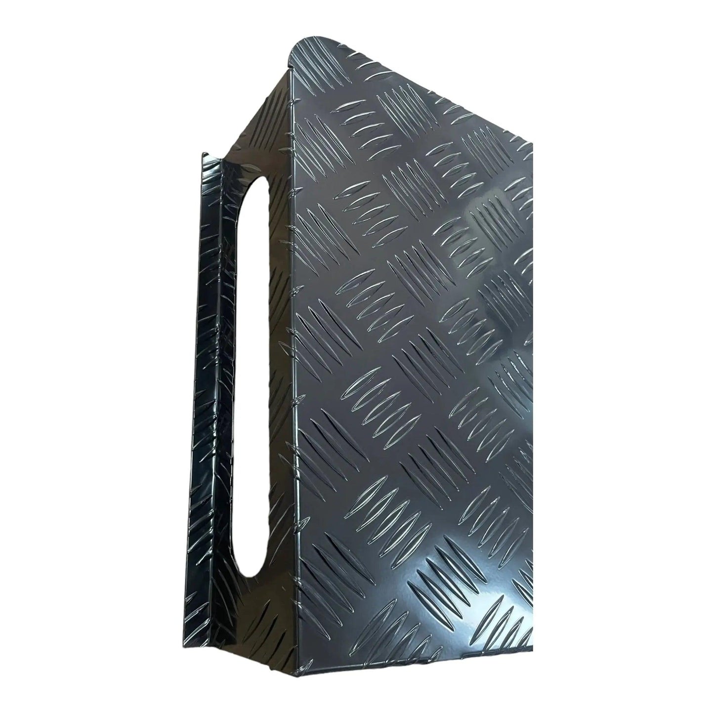 ECP Diesel Heater Tank Cover Black Alloy Checker Plate - Everything Caravans