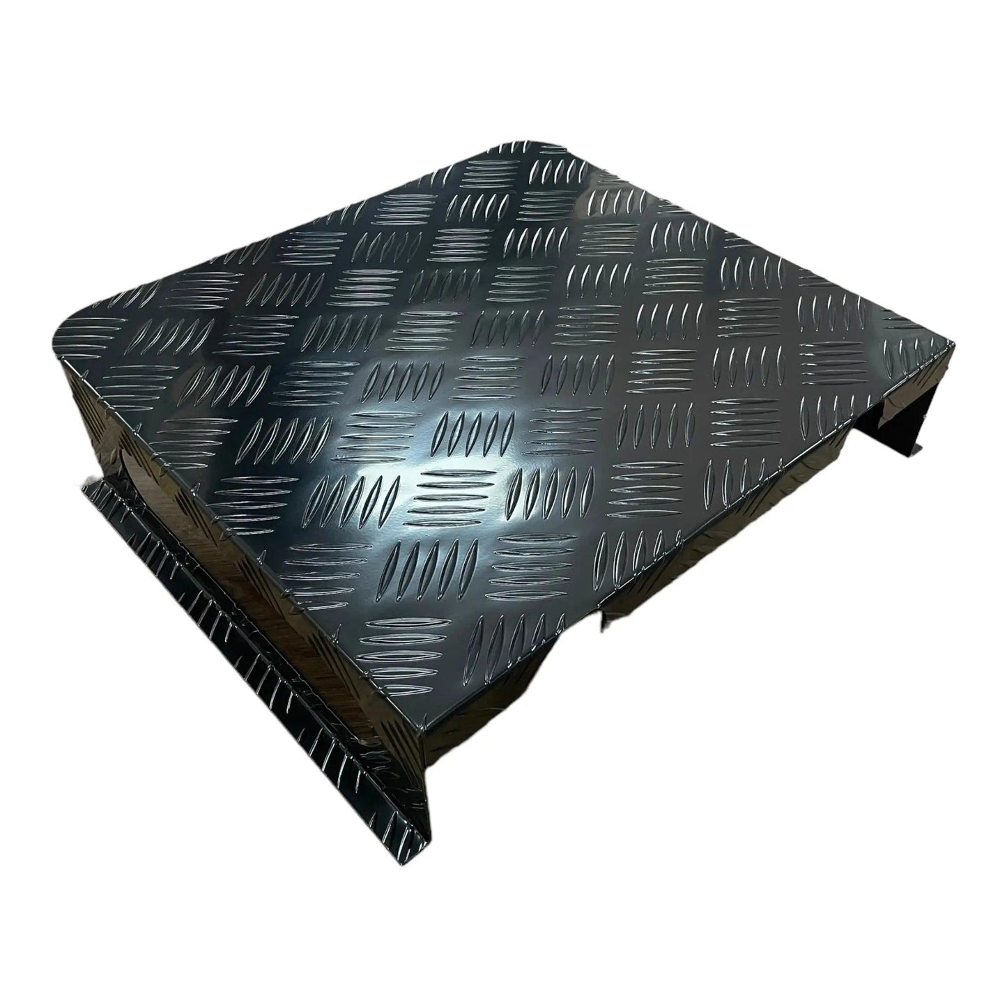 ECP Diesel Heater Tank Cover Black Alloy Checker Plate - Everything Caravans