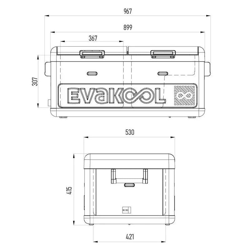 Evakool 80L Downunder 11 Dual Zone - Assembled in Australia - Everything Caravans