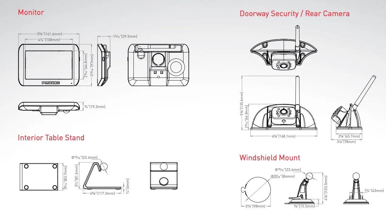 Furrion Vision S Rear-Vision Camera and 5" Display Digital Wireless - Everything Caravans