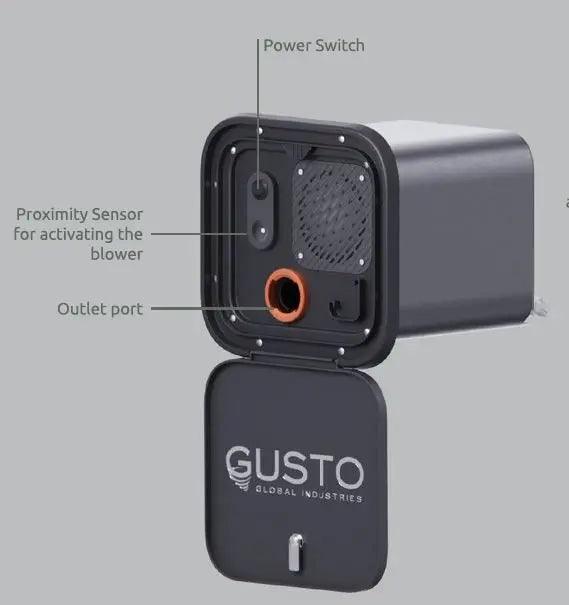 Gusto External Air Blown Cleaner Hose and Brush Black - Everything Caravans